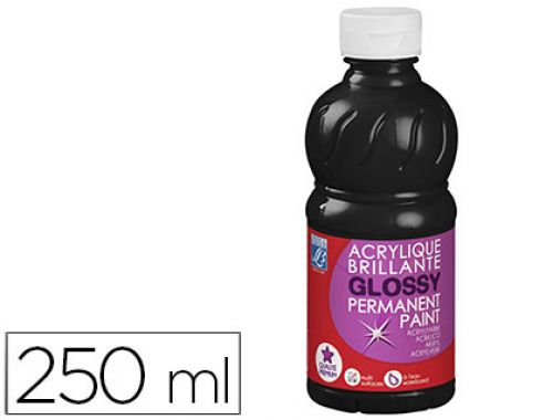 Pintura acrilica l&b brilho preto boiao de 250 ml , L&b , 63166 , 3013648075412